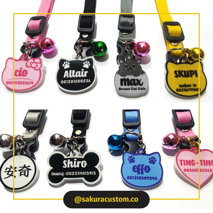 Kalung kucing custom nama Shopee Indonesia Kalung kucing custom nama Shopee Indonesia