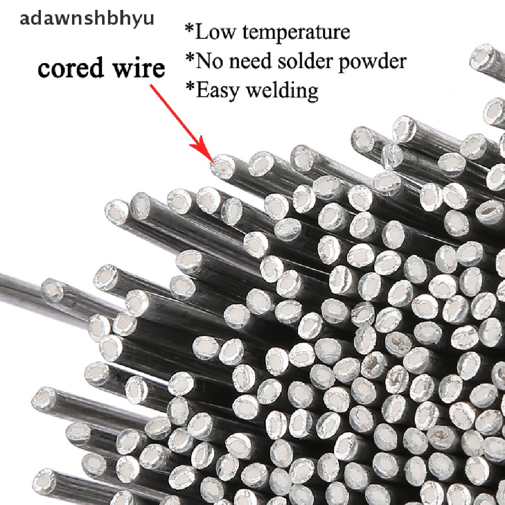 Adawnshbhyu 20PCs Kawat Las Flux Cored Aluminium Batang Las Flux Cored Mudah Meleleh Untuk Solder Las