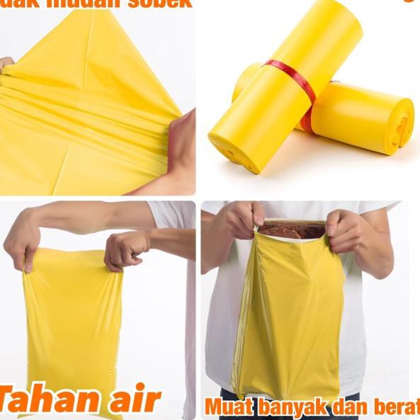 

[KODE 1920] 100 lembar 17*30 polymailer KUNING