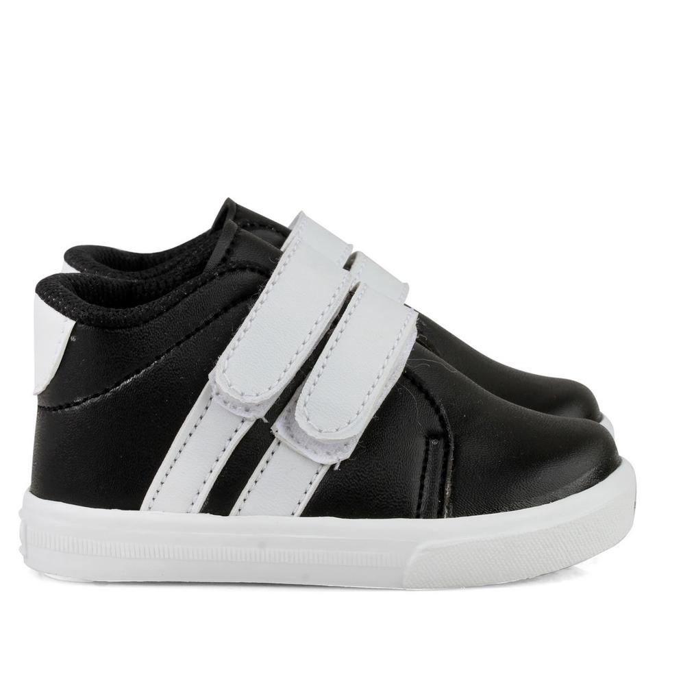 CAF.08Ap22ᵁ– Syalu Sepatu Anak Cowok Usia 1 2 Tahun Sneaker Hitam Putih