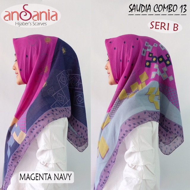 COMBO 13 / SAUDIA ANSANIA / ANSANIA MOTIF HIJAB MOTIF