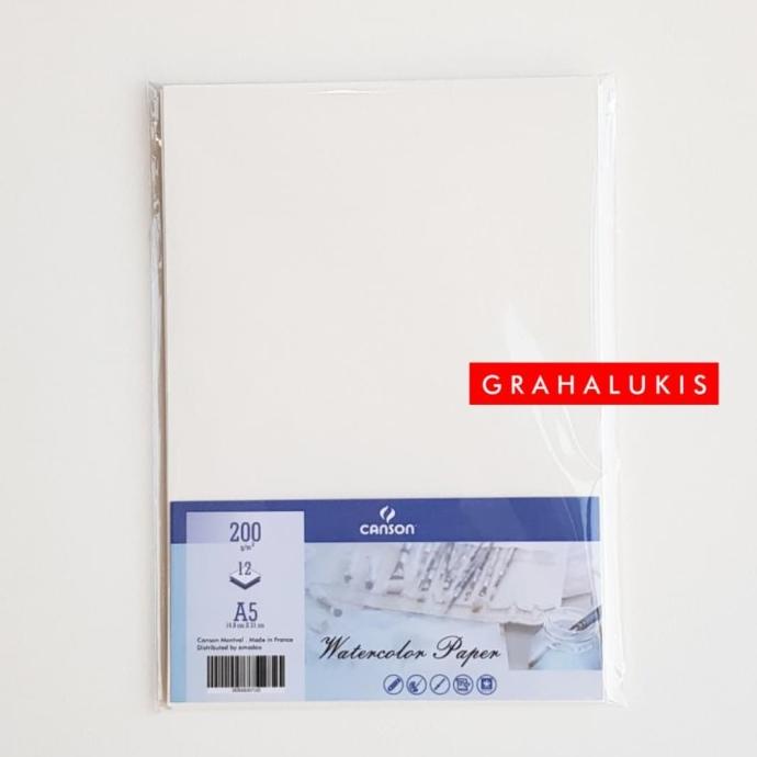 

gunturputra39 Canson Watercolor Paper A5 200gsm TERLARIS TERPERCAYA ORIGINAL