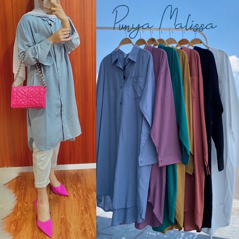 Kemeja Tunik Oversize Jumbo by London Girl Import