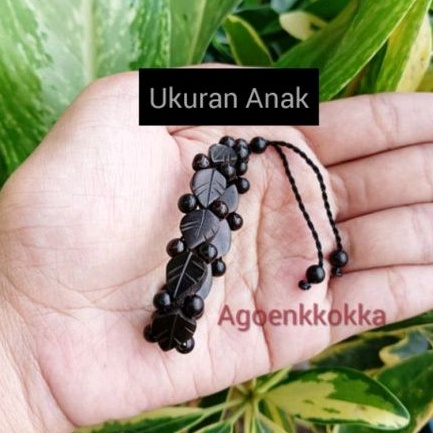 Gelang plat daun anak hitam kokka kaukah