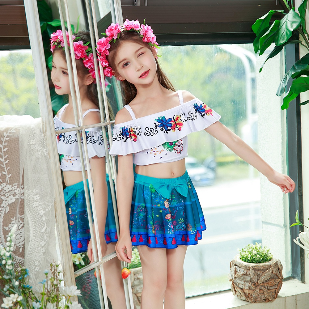 BAJUKIDDIE ENCANTO SWIMSUIT BAJU RENANG PRINCESS ANAK PEREMPUAN IMPORT LUCU