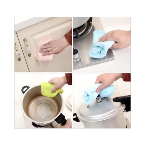 Lap Tangan Handuk Polos / Kain Lap Gantung Dapur Serbaguna Warna-warni