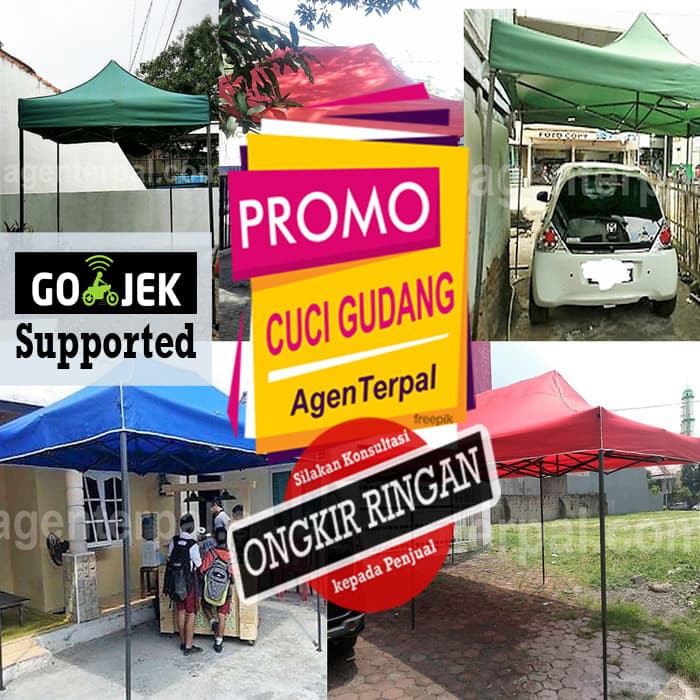 Tenda Lipat Folding Bazar Booth Stand Pameran Dagang Jualan Carport
