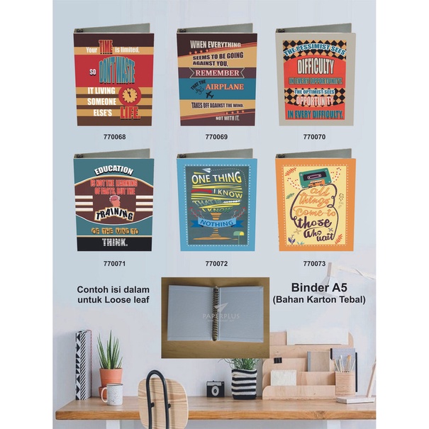 

Binder A5 / Binder Note A5 / Typography / Set 2857