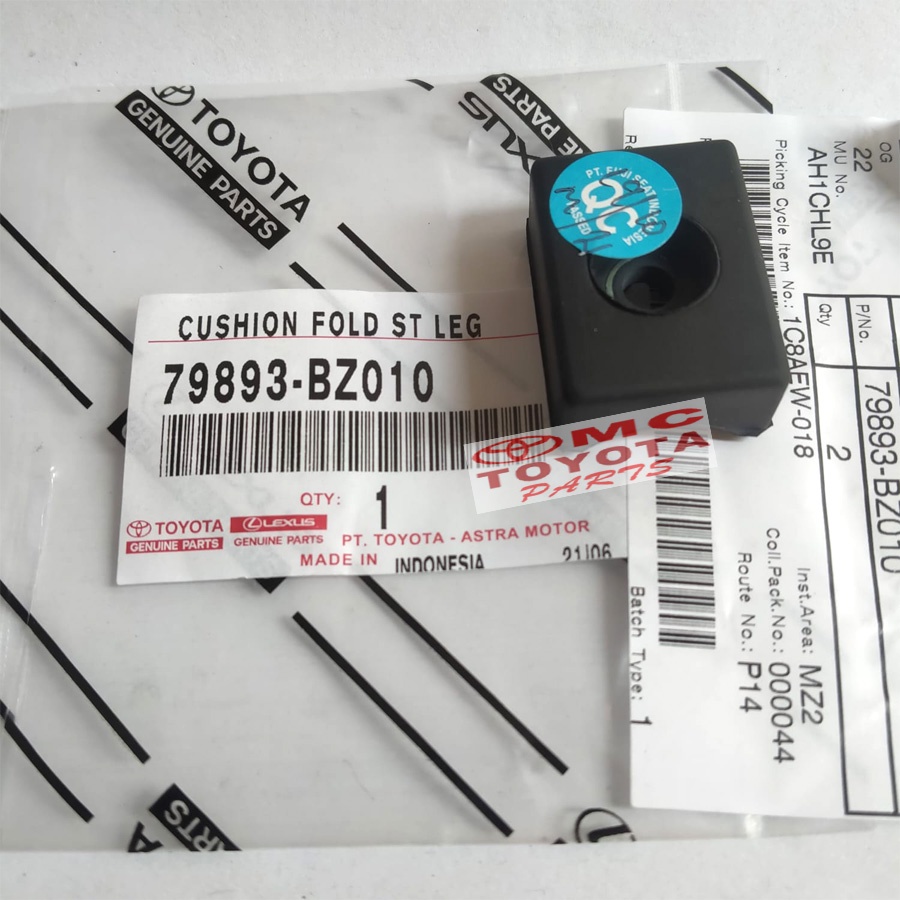 Karet Bantalan Jok Belakang Avanza Xenia Rush All New 79893-BZ010