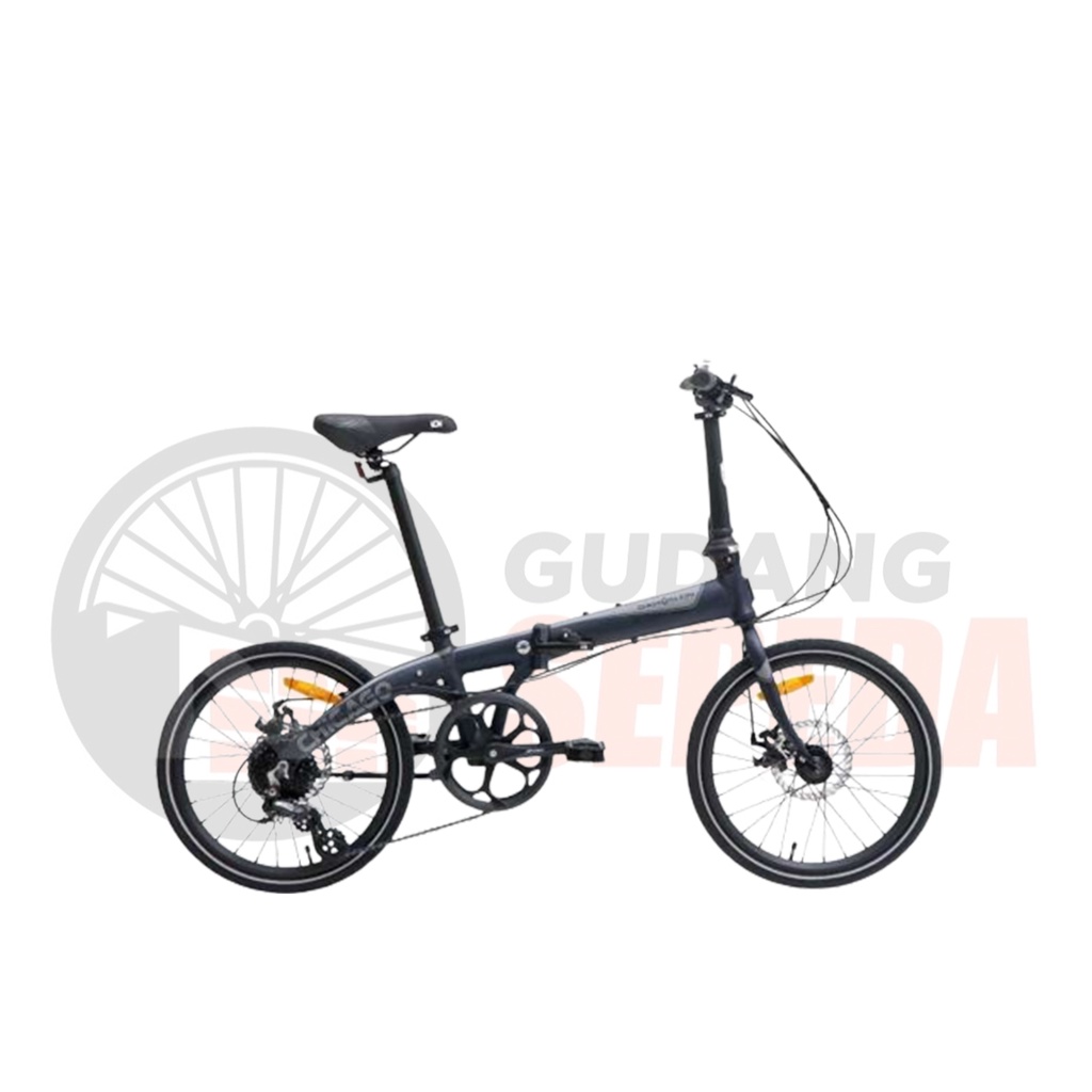 Sepeda Lipat Dahon Ion Madison 20 inch SNI Garansi Frame by element bisa kredit cicilan folding bike-Black