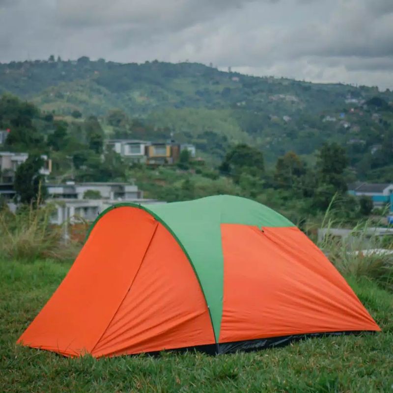 Tenda camping Dobel Layer Waterproof Ultralight kap 4 -5 Person keping outdoor
