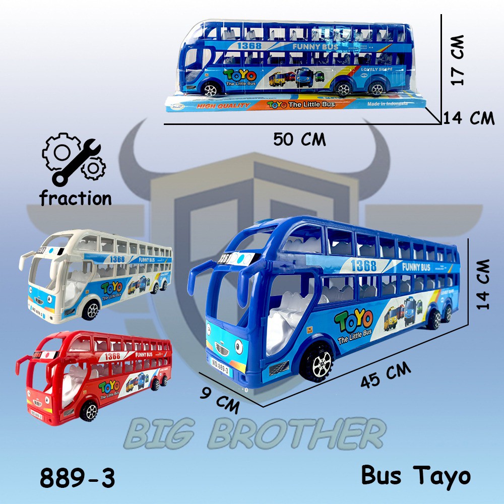 MURAH 889-3 Tayo Bus Bis Bes Besar Jumbo Mainan Anak Mobil Mobilan BIGBROTHER