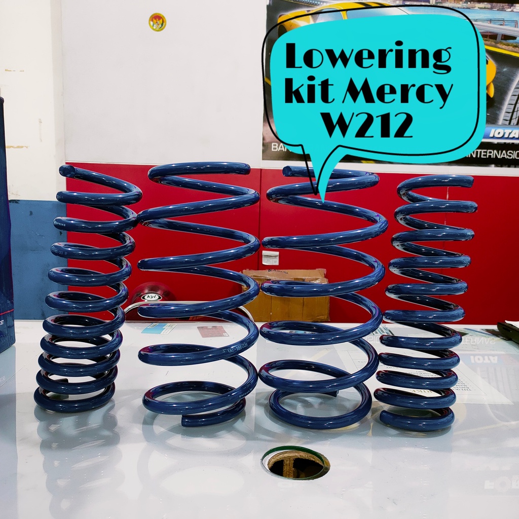 LOWERING KIT HSR BLUE MERCEDES BENZ W212 2010-2016