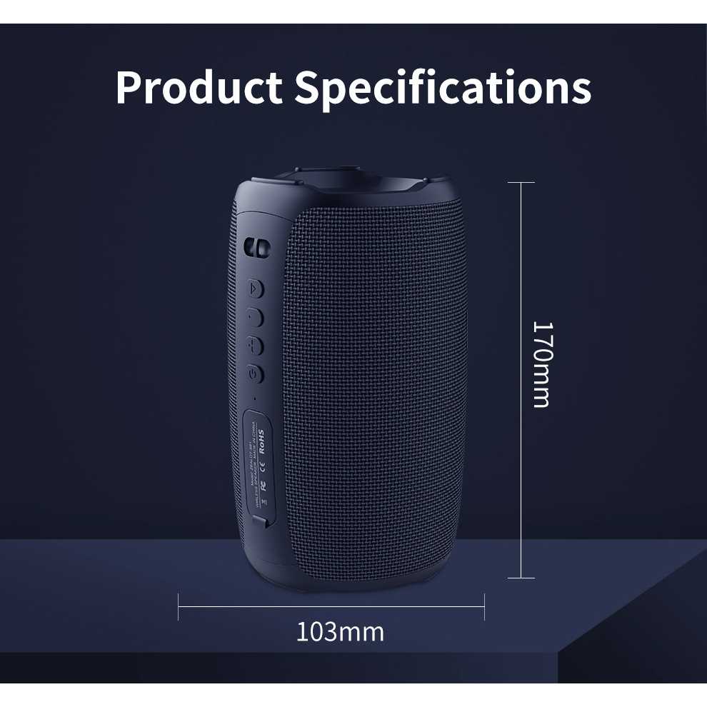 IDN TECH - Zealot Portable Bluetooth Speaker 10W Waterproof IPX6 - S61