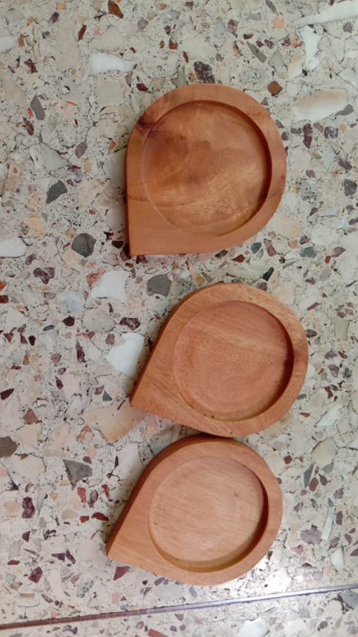 Wooden Coaster Tatakan Gelas Kayu Unik 003 Tatakan Cangkir Kopi Coffee