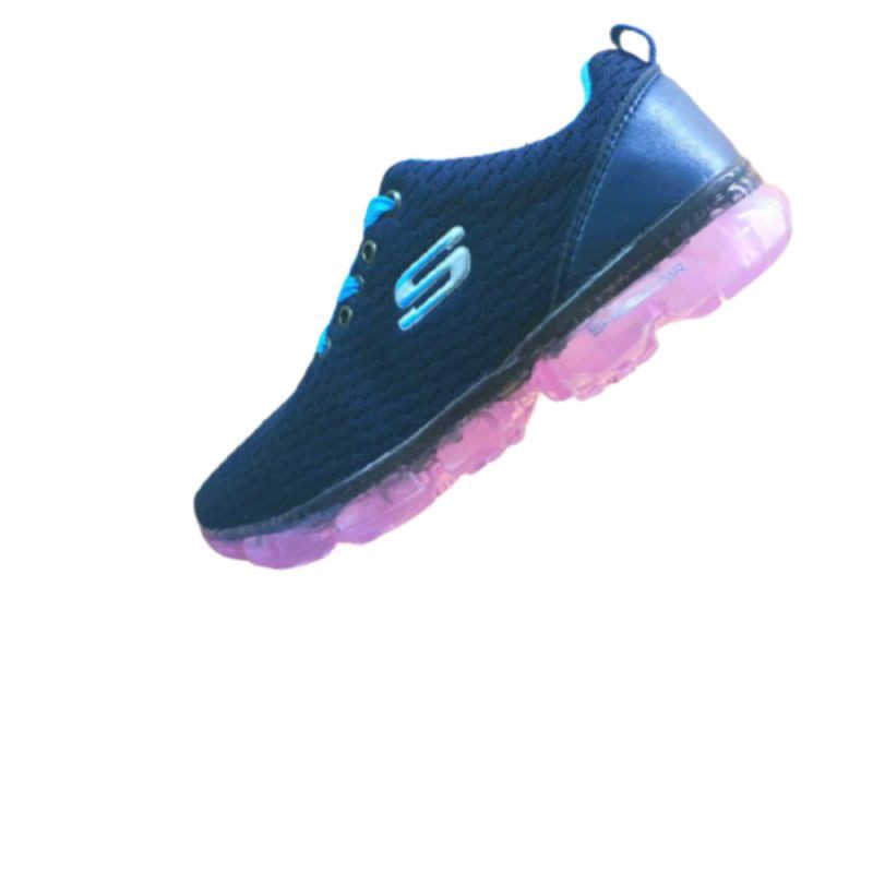 Sepatu Skechers Wanita Sneakers Tali Rajut Knithing