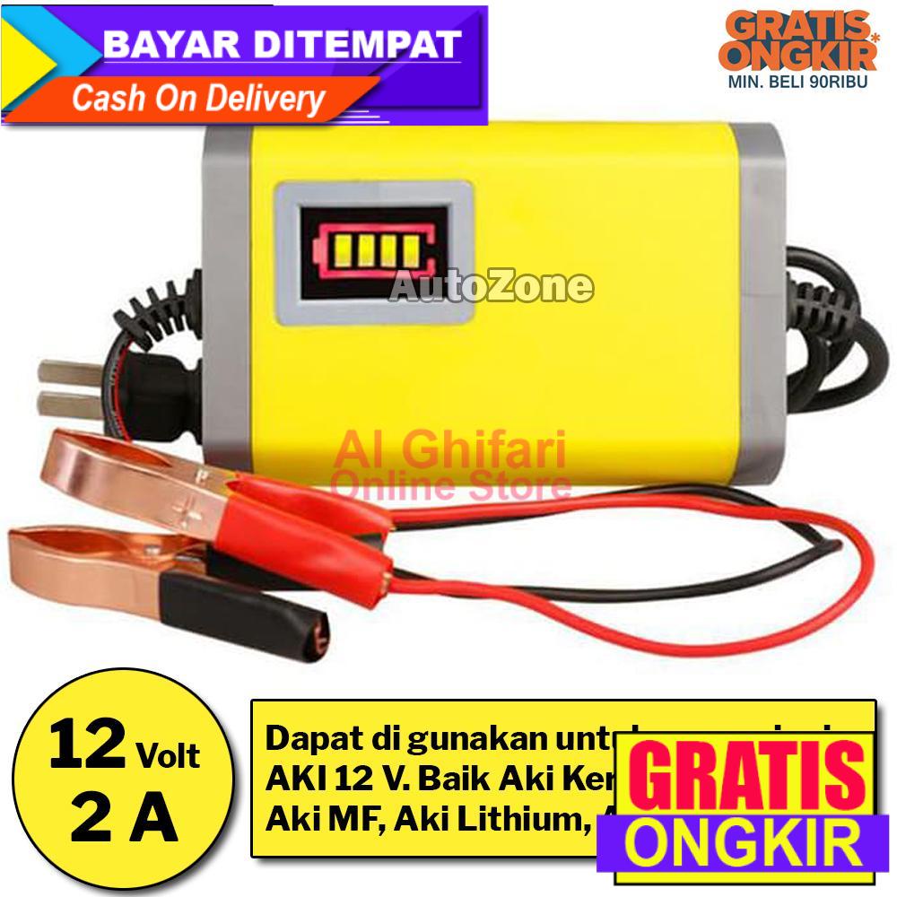 Jual Charger Aki Motor Mobil Portable Otomatis Auto On Off - Charger ...