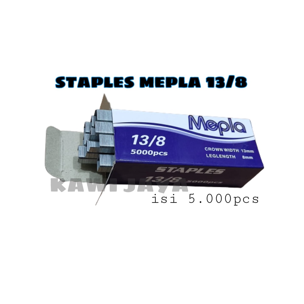 5000pcs Staples Tembak 13/8mm merk Lotus Mepla