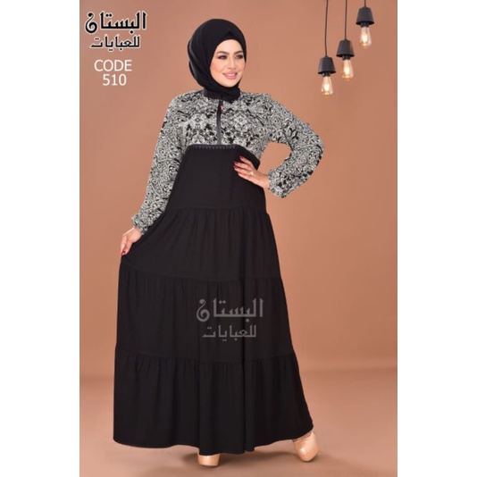 baju gamis Wanita crepe banati ori mesir terbaru murah