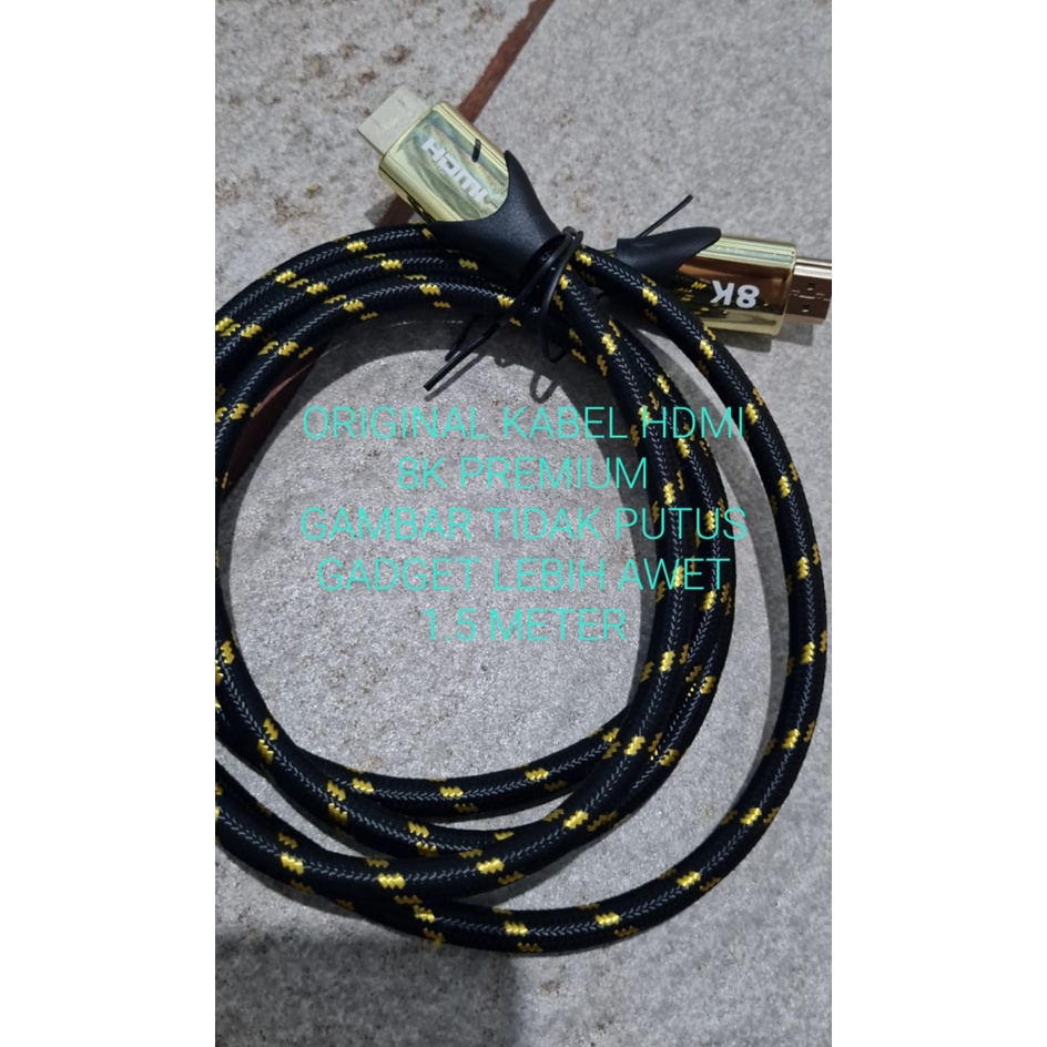 G651 KABEL HDMI 1.5 METER 8K CABLE TELEVISI PS GAME CPU GAMBAR M MONITOR LAYAR LED FULL HD JEK JACK MALE FEMALE LAPTOP TV GAMBAR SUARA KUALITAS SUPER PREMIUM KONEKTOR PLUG BOOT KOMPUTER SWITCH ROUTER MODEM COMPUTER INDIHOME FIRTSMEDIA ROUTER RESOLUSI