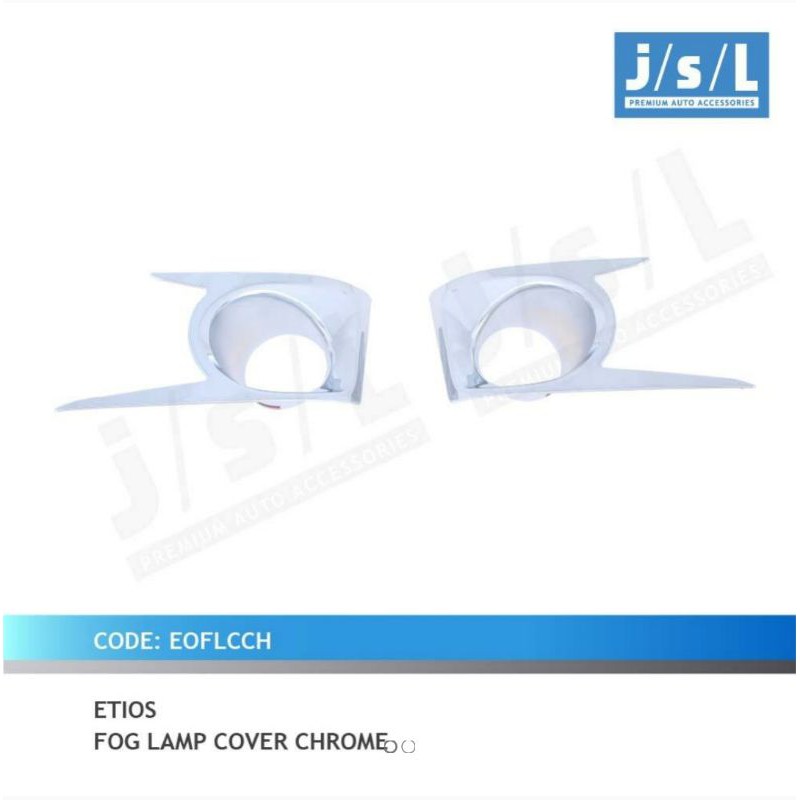 cover foglamp Etios chrome jsl