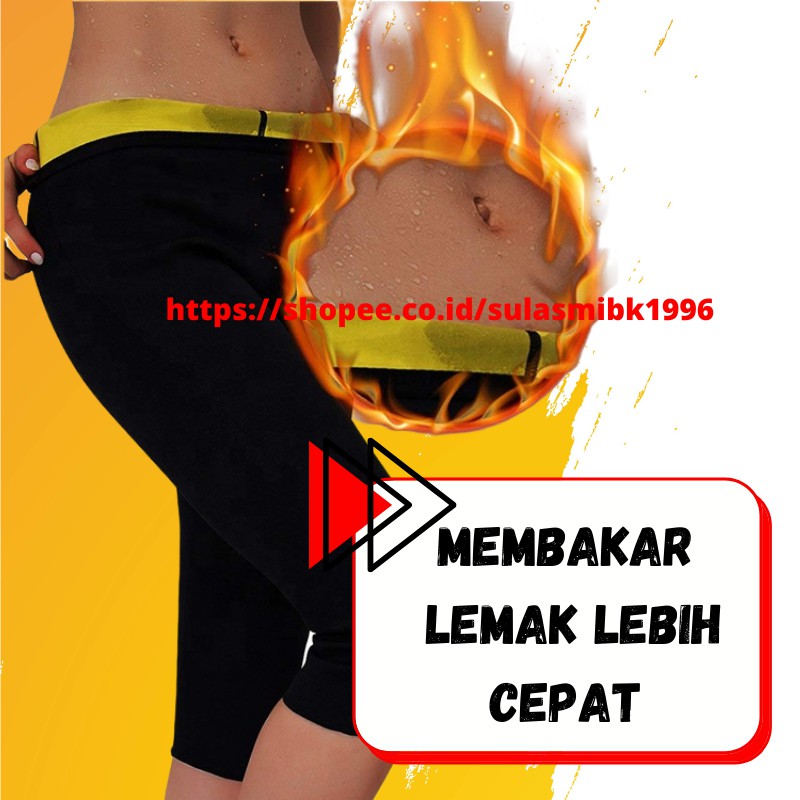 Korset Celana Pelangsing Perut Hot Shaper Pants Celana Pembakar Lemak Korset Pengecil Tubuh