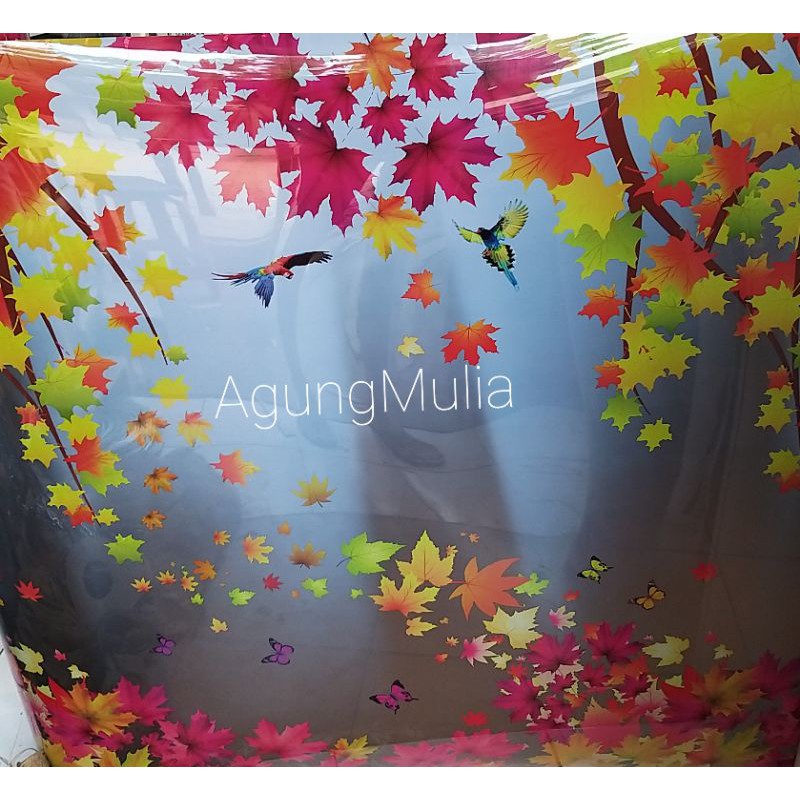 fiber pagar motif bunga