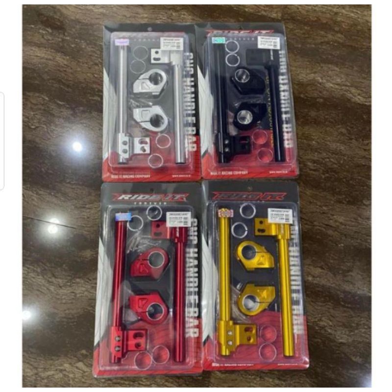 Stang Jepit CNC Ride it Adujstable MOTOR Vixion, SATRIA FU - - CBR 150r ,Ninja r, r15 v3 Original Ri