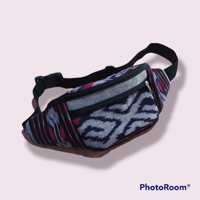 waistbag kain tenun / tas slempang tenun / tas pinggang