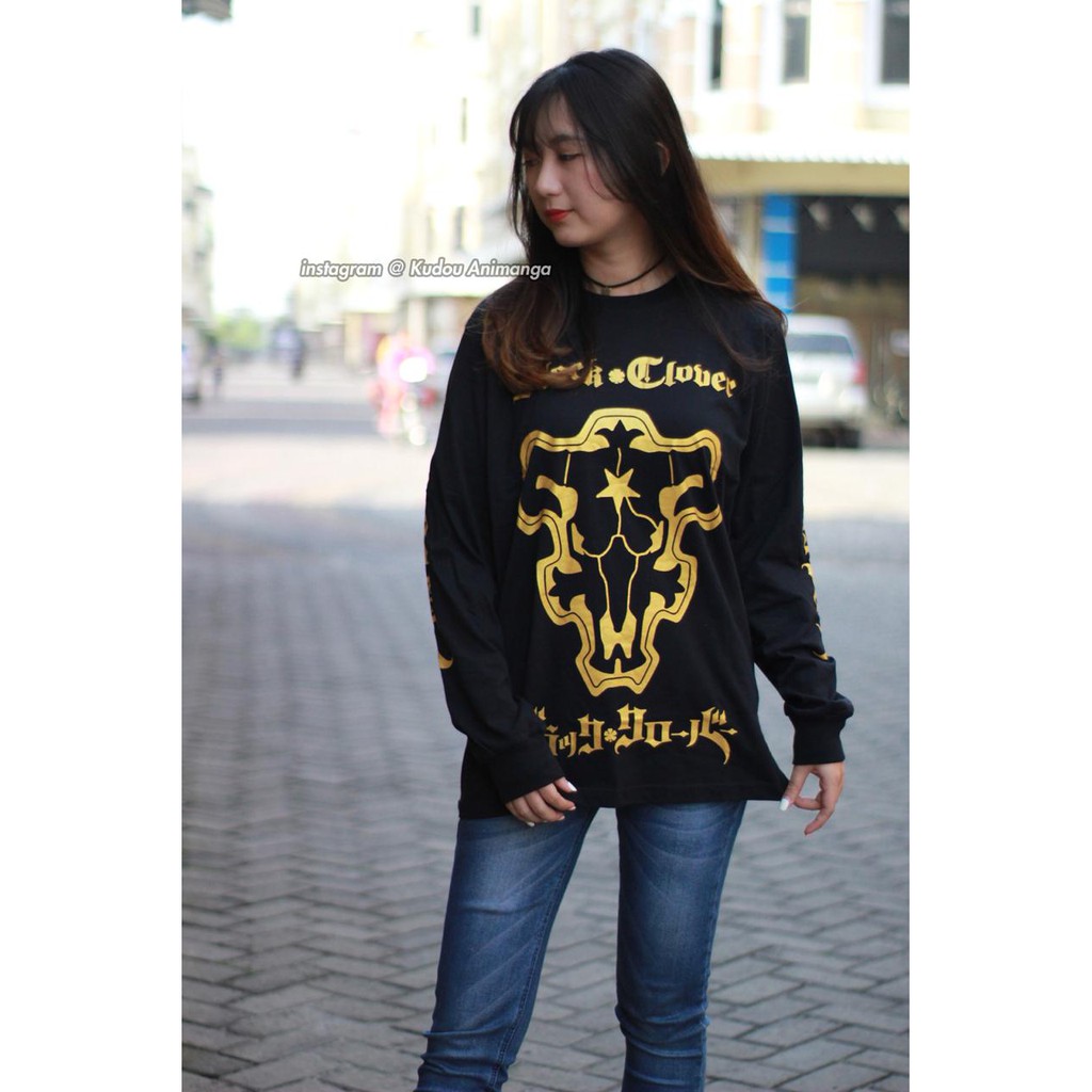 Longsleeve Blackbull Gold Black Clover