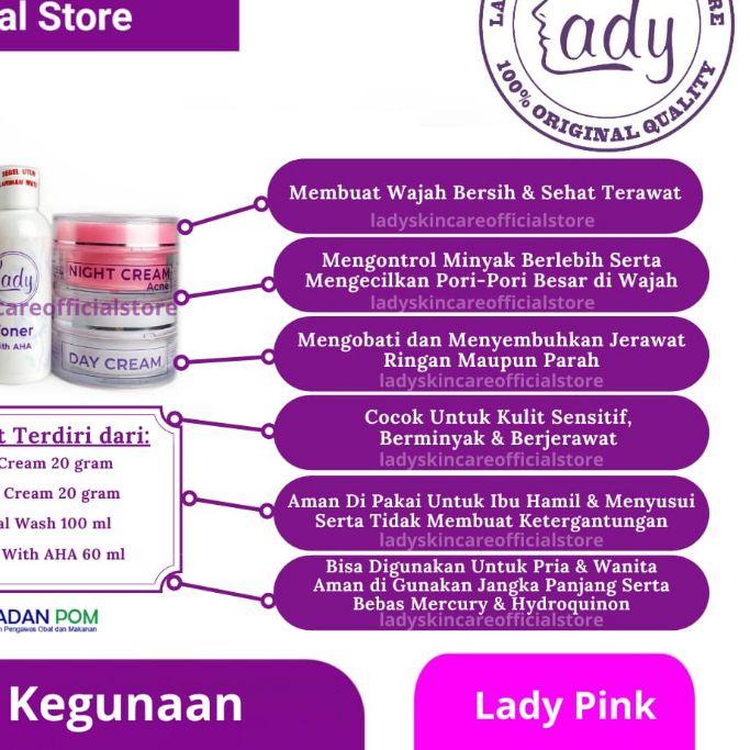 Event 9 9 Ladycream Pink 20gr Kulit Berjerawat Berminyak Original 100 Lady Skincare Shopee Indonesia
