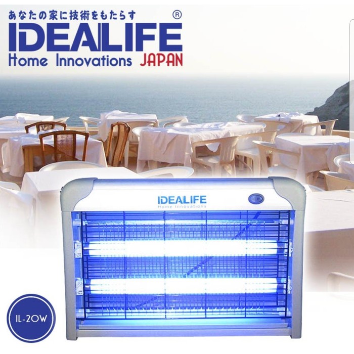 Idealife IL-20W Lampu Perangkap Penangkap Pembasmi Nyamuk dan Lalat Serangga Pest Control IL 20W listrik neon UV