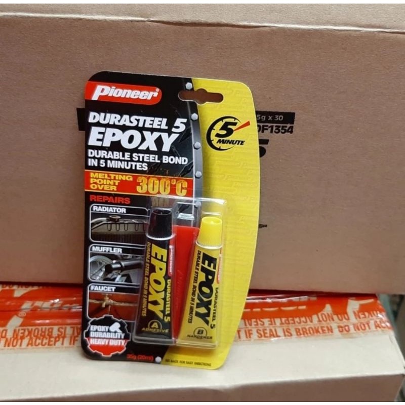 

[ SUPER GROSIR ] Lem durasteel tahan panas 300 celsius lem knalpot lem radiator 35gr isi 30bj (DBSF)