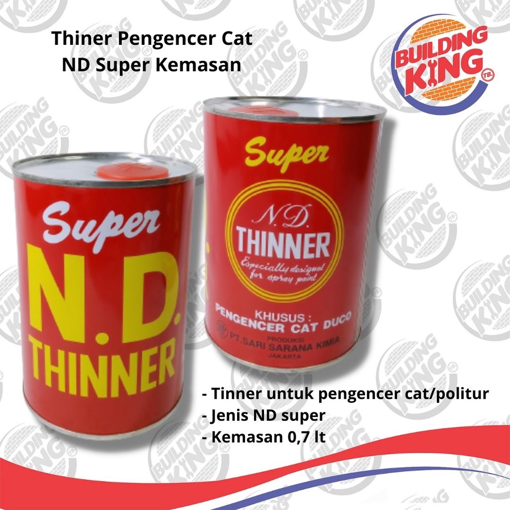 Thinner ND Merah Kaleng Tiner Pengencer Cat Besi Kayu Duko Tinner