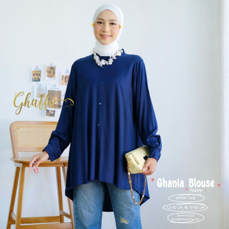 GHAFFA BERLABEL GHANIA BLOUSE POLOS ORIGINAL BY GHAFFA THE LABEL [100% ORIGINAL BRAND]