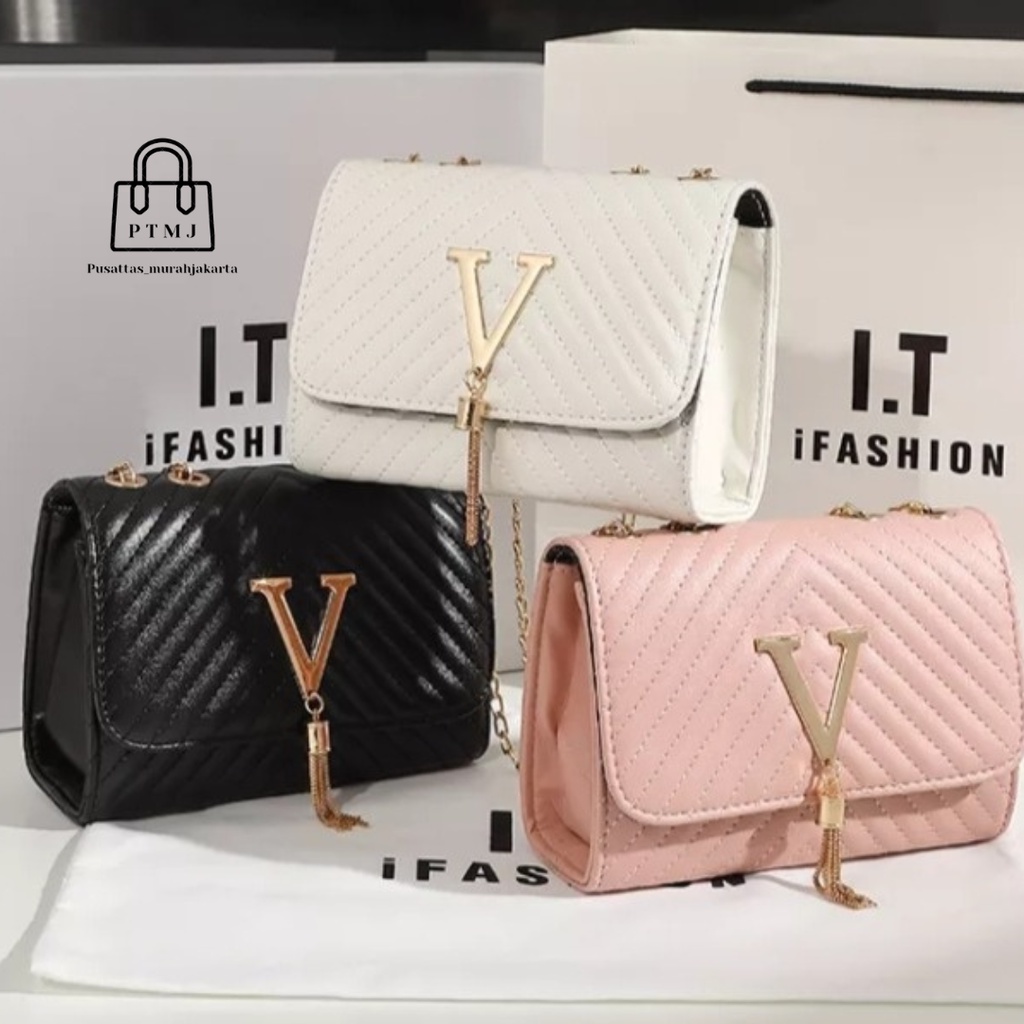 (Tas wanita selempang viona bag terbaru tas korea termurah lokal import ( COD )