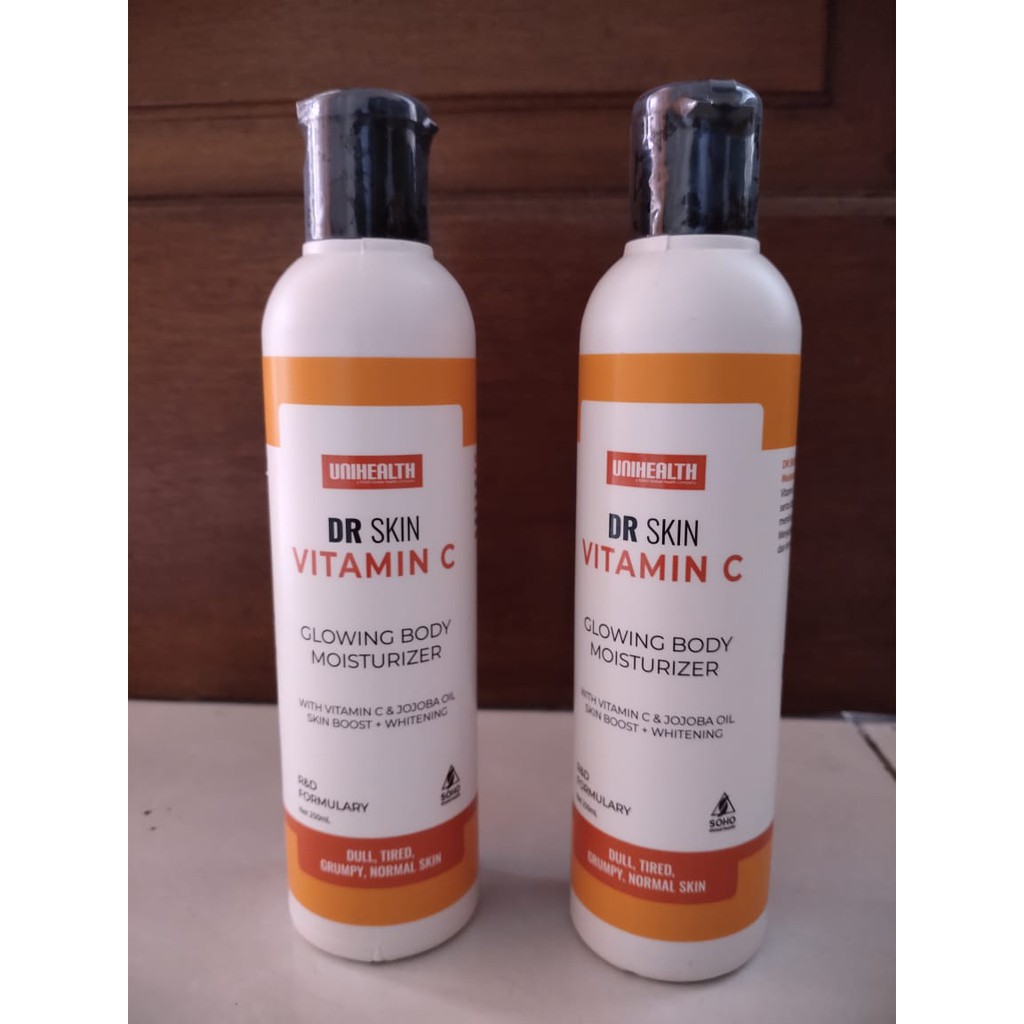 Lotion Dr Skin Vitamin C 250 ml Unihealth - Glowing body moisturizer