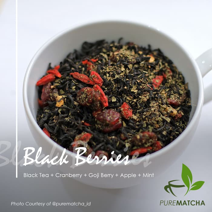 

Artisan Cafe Tea Black Tea Cranberry Goji Berry Apple Mint Teh 50gr - tth1341
