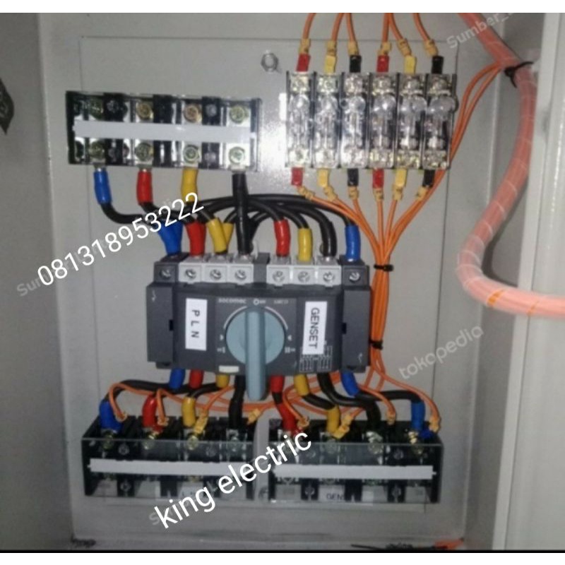 Panel Genset 63A 3phase + netral