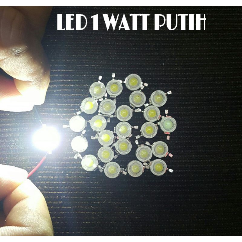 Lampu LED 1 Watt (Putih dan Warm White)