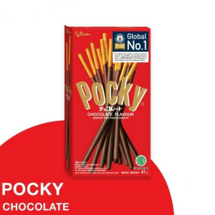 

Wafer-Biskuit- Glico Pocky Chocolate Coklat 47Gram 47 Gram -Biskuit-Wafer.