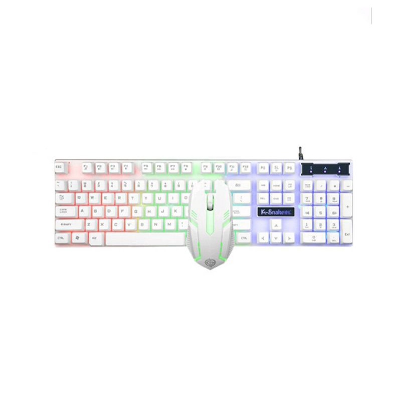 PAKET KEYBOARD DAN MOUSE GAMING DILENGKAPI LAMPU RGB KEREN