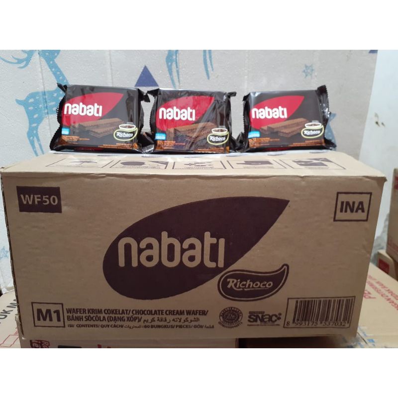 

[vontuelarissmaniss]√NABATI WAFER 50GRAM 1 DUS/KARTON isi 60 Pcs All varian