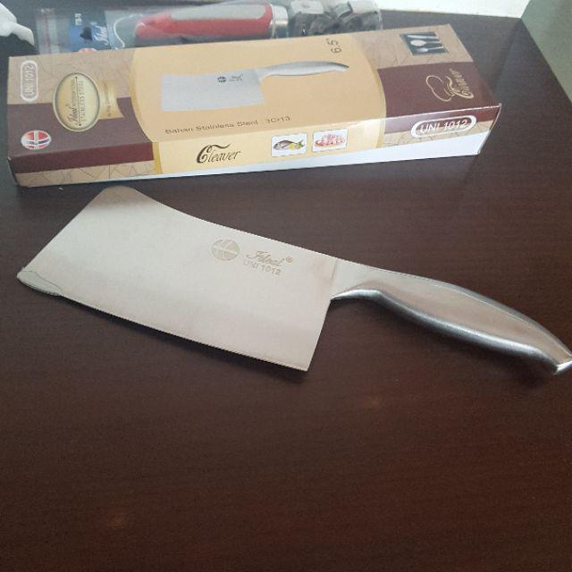 Pisau Golok Cincang - Pisau Daging Dan Tulang Stainless Ideal Uni 1012