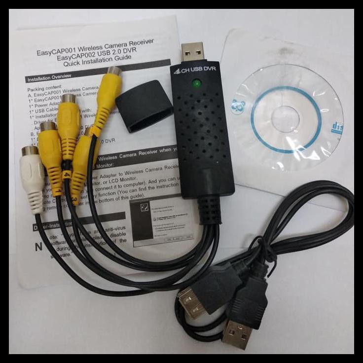 USB DVR 4 CHANNEL EASYCAP ( TANPA PACKING PRODUK )