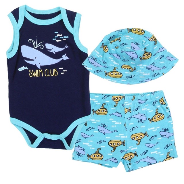 jumper bayi anak newborn kaos adem import Animal baby set (free hat ) cewek cowok