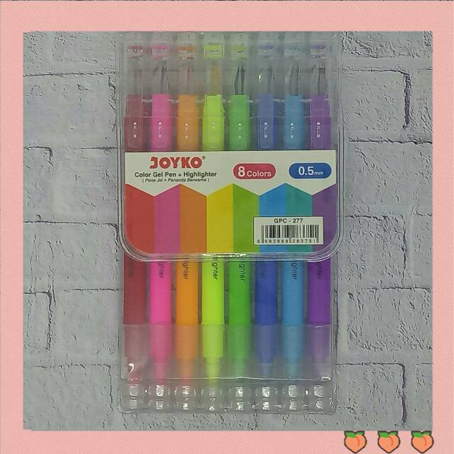 

Pulpen Gel dan Highlighter Joyko GPC 277