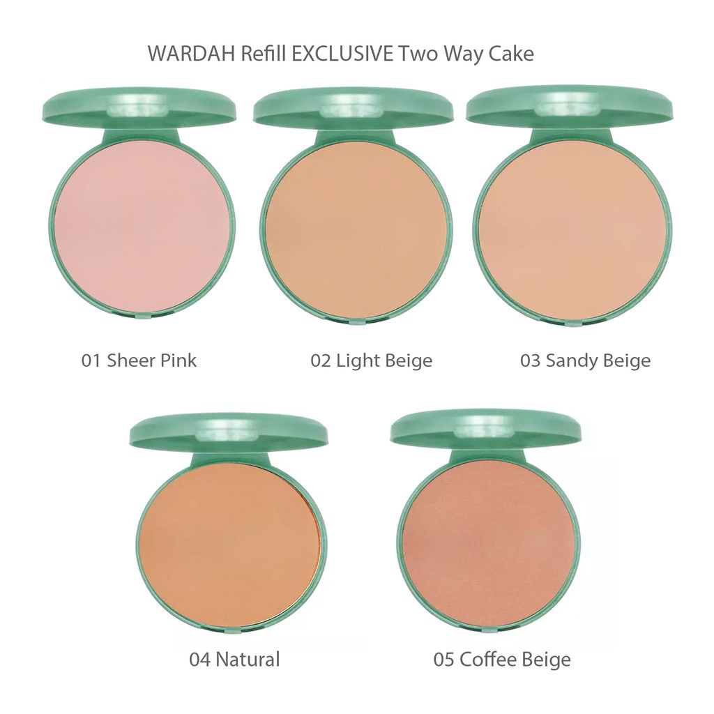 Wardah Refill Exclusive Two Way Cake (Isi Ulang, tanpa wadah)