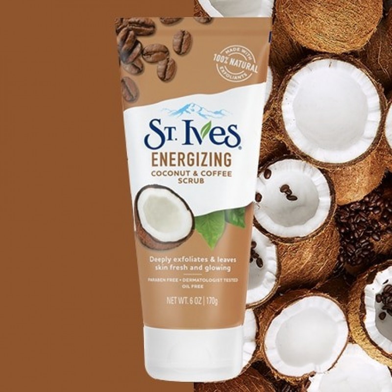 

ST.IVES Energizing Coconut & Coffee Face Scrub 170g