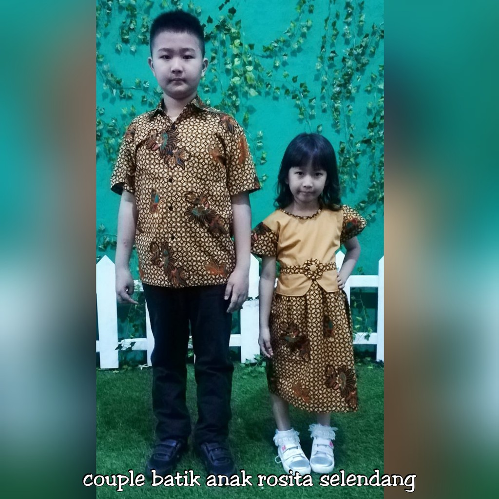 BATIK COUPLE KELUARGA SARIMBIT FAMILY TERBARU MODERN MURAH JUMBO ANAK ROK N BLUS ROSITA SELENDANG